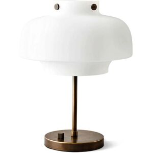 &Tradition & Tradition - Copenhagen SC13 lampe de table, verre opale / laiton bruni