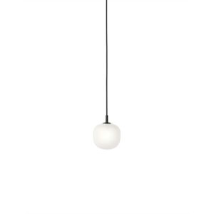 Muuto - Rime Lampe suspendue Ø 12 cm, opale / noir