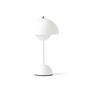 &Tradition & Tradition - Flowerpot Lampe de table rechargeable VP9 avec cable de recharge magnetique, mat, blanc