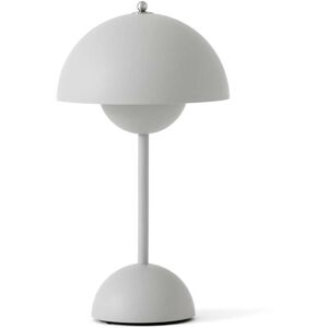 &Tradition & Tradition - Flowerpot Lampe de table rechargeable VP9 avec câble de recharge magnétique, mate, gris clair