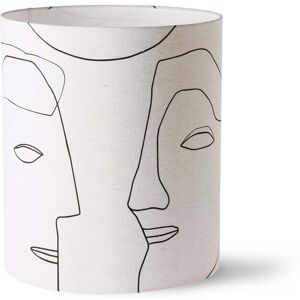 HKliving - Printed Faces Abat-jour, L