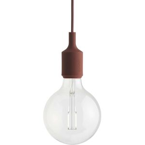 Muuto - Socket E27 Lampe LED suspendue, rouge profond