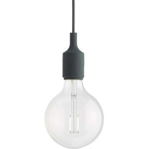 Muuto - Socket E27 Lampe LED suspendue, vert foncé