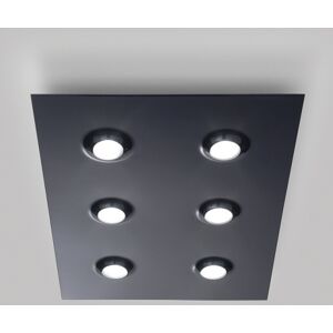 Pois PL 6L rect LED - Noir - Elesi Luce