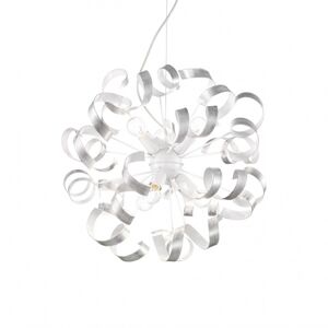 Vortex SP6 - Lustre artisanale avec boucles en metal - Argent - Ideal Lux