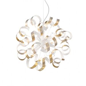 Vortex SP6 - Lustre artisanale avec boucles en metal - Or - Ideal Lux