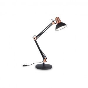 WALLY TL1 - Lampe de bureau - Noir/Cuivre - Ideal Lux
