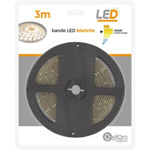 Bande led 9W 3m chaude 3000K avec interrupteur