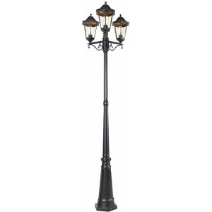 Havana - Lanterne - 3 lumière - ø 56 cm - Noir - Classique/Antique - éclairage extérieur - Noir - Qazqa - Publicité