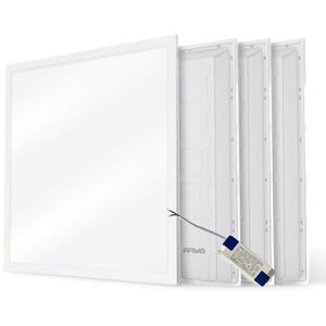 Arum Lighting - Dalle led 600x600 40W lot de 4 pcs Blanc Neutre 4000K Haute Luminosité - Publicité