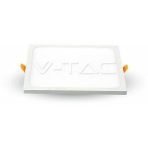 V-tac - Mini panneau led 22W 100LM/W Montage encastré Carré 6400K - Publicité