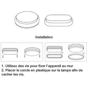 Light - 20 Hublots led ovale 18W avec détecteur de mouvement intégré 1300 Lm 4000K 240V - FOX - Publicité