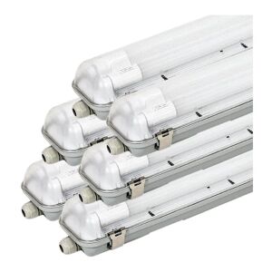 Silamp - Kit de Réglette led IP65 + 2 Tube Néon led 120cm T8 18W (Pack de - Publicité