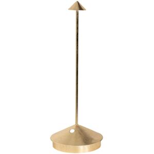 Lampe de table Pina Pro Gold Leaf, rechargeable et dimmable