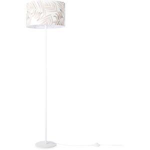 Lampadaire Salon Chambre à Coucher E27 Jungle Motif Palmiers Nature Vert (Ø38cm), Lampadaire - Blanc - Paco Home - Publicité