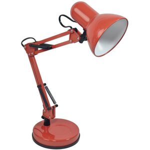 - Lampe de bureau articulée rouge - métal - Rouge