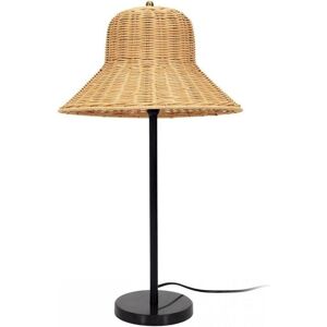 - Lampe à poser avec chapeau en rotin - 41-1l-005