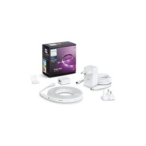 Philips Hue White & Color Ambiance Indoor LightStrips+ 2m, V4, base connectique, compatible Bluetooth, fonctionne avec Alexa, Google Assistant et Apple - Publicité