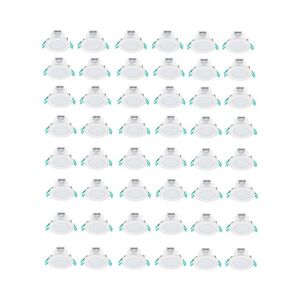 Lot de 48 spots encastres led IP65 fixe blanc chaud 3000K 6,5W 540 lumens Sylvania Blanc - Publicité