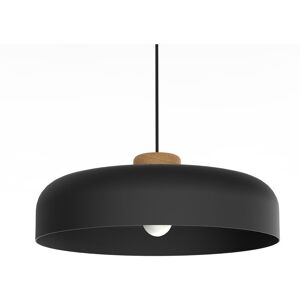 Bois Suspension, 1XE27, max 42W, métal, matt black, D40cm 40 Noir - ral 9005 - Noir - ral 9005 - Lumicom - Publicité