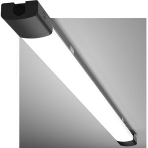 Néon led 150CM Réglette led Connectée 45W 4950Lumen Blanc Froid 5000K Tube Néon, IP65 Imperméable Luminaire Plafonnier pour Atelier, Garage, Sous Sol, Bureau, Grand Magasin, Noir - Noir - Modlicht - Publicité