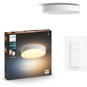 Philips - Hue White Ambiance Plafonnier Devere Large, Blanc, compatible Bluetooth, fonctionne avec Alexa, Google Assistant et Apple Homekit - Publicité