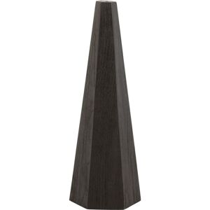 Les Tendances - Pied de lampe octogonal en bois noir Jaya h 70 cm - Publicité