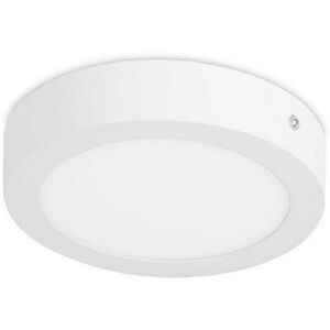 Plafonnier Ip23 Easy Round Surface Ø170Mm Led 10W Blanc Neutre - 4000K On-Off - Blanc - Forlight