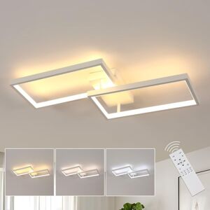 GOECO Plafonnier led, Dimmable Luminaire Plafonnier avec Télécommande 3000K-6500K, Lampe de Plafond Carré, Applicable à Salon, Cuisine, Chambre, Balcon, - Publicité