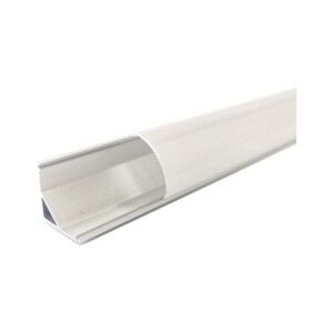 Silamp - Profilé Aluminium Angle 2m pour Ruban led Couvercle Blanc Opaque - Publicité