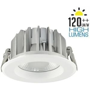 Spot led Encastrable 10W 120lm/W Rond Blanc Avec Transfo V-tac VT-26101 fs - 120 ° - Blanc chaud - 3000K - Publicité