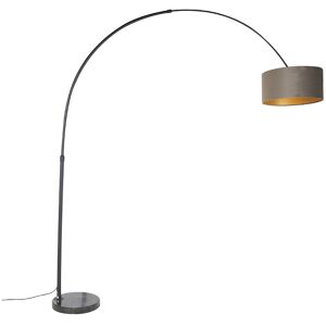 Xxl - Lampadaire avec Abat-Jour - 1 lumière - h 2250 mm - Taupe - Moderne - éclairage intérieur - Salon i Chambre - Taupe - Qazqa - Publicité