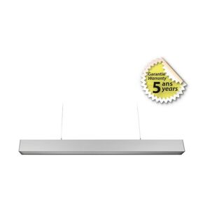 Réglette led prismatique suspendue 30W 1200 mm Miidex Lighting blanc-neutre-4000k - alu - Publicité