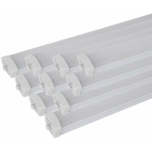 Silamp - Réglette led étanche 120cm 36W IP65 (Pack de 10) - Blanc Neutre 4000K - 5500K Blanc Neutre 4000K - 5500K - Publicité