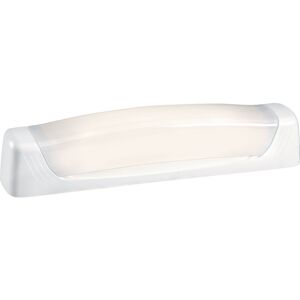 Reglette salle de bain talasso avec inter et prise 16A, avec tube S19 led 6W 4000K - Blanc