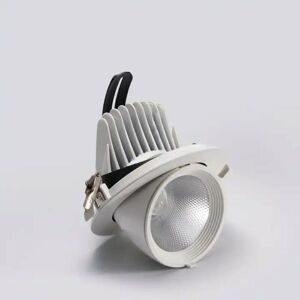 Spot led Rond Encastrable Orientable cob Blanc 30W - Blanc Neutre 4000K - 5500K Silamp Blanc Neutre 4000K - 5500K - Publicité