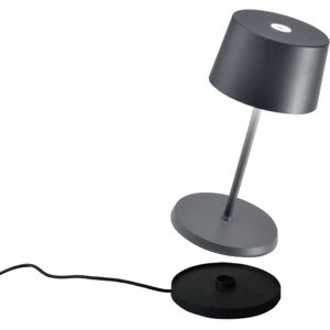 - Olivia Pro Mini Lampe de Table, Lampe Portable Rechareable, IP65, Or, 22 cm - Antraciet