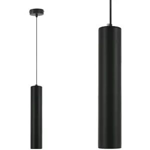 NV GALLERY Suspension TARTAN - Suspension, Metal noir & cordage noir, H30 ajustable Noir