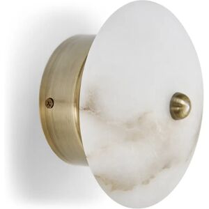 NV GALLERY Applique ou plafonnier JANET Applique murale ou plafonnier Jade metal teinte laiton O16 Blanc Dore