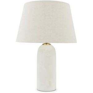 NV GALLERY Lampe de table ABELIA - Lampe de table, Effet jade blanche, H60 Blanc