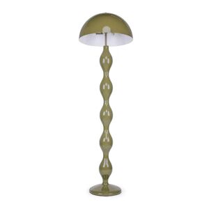 NV GALLERY Lampadaire POWERS - Lampadaire, Vert olive satine, H152 Vert