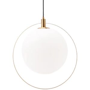 NV GALLERY Suspension AURORA - Suspension, Sphere blanche & metal dore, ajustable Blanc / Dore