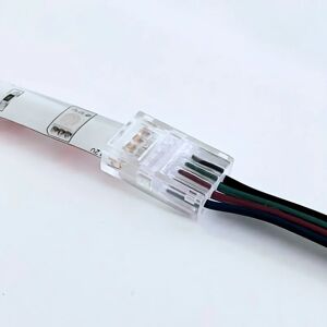 Connecteur Simple pour Ruban LED RGB 10mm IP44 - SILAMP - Publicité