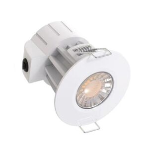 Spot LED Anti-Feu Encastrable 8W IP65 Rond Blanc - Temperature de couleur variable - SILAMP