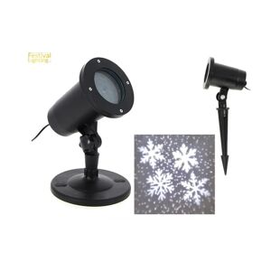 Projecteur de Noel LED 6W 12V IP44 - motifs flocons - SILAMP