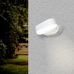 Applique Murale Blanche LED IP54 Orientable Ovale - Blanc Neutre 4000K - 5500K - SILAMP