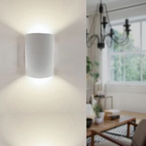 Applique murale LED Double Faisceaux Cylindrique 6W IP44 BLANC - Blanc Neutre 4000K - 5500K - SILAMP