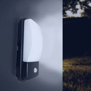 Applique Murale Noire Exterieure LED IP65 20W avec Detecteur de Mouvement - Blanc Froid 6000K - 8000K - SILAMP