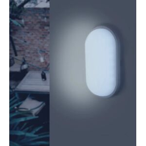 Applique LED Murale 20W Blanche Ovale IP65 (Pack de 10) - Blanc Neutre 4000K - 5500K - SILAMP