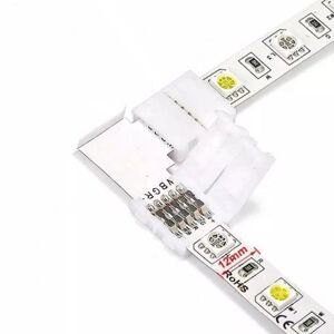 Connecteur D'angle pour Ruban LED RGBW 12mm - SILAMP - Publicité